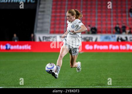 Harrison, Usa. Oktober 2024. Harrison, USA, 5. Oktober 2024: Tess Boade (12 Bay FC) während des Spiels zwischen Gotham FC und Bay FC in der Red Bull Arena in Harrison, NJ, USA (NUR REDAKTIONELLE VERWENDUNG). (Rebekah Wynkoop/SPP) Credit: SPP Sport Press Photo. /Alamy Live News Stockfoto