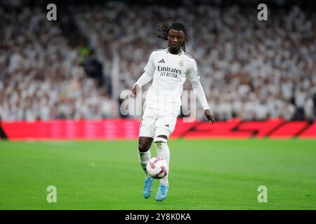 Madrid, Spanien. Oktober 2024. MADRID, SPANIEN - 5. Oktober: Während des Spiels der La liga 2023/24 zwischen Real Madrid und Villarreal im Santiago Bernabeu Stadion. Guille Martinez/AFLO/Alamy Live News Stockfoto