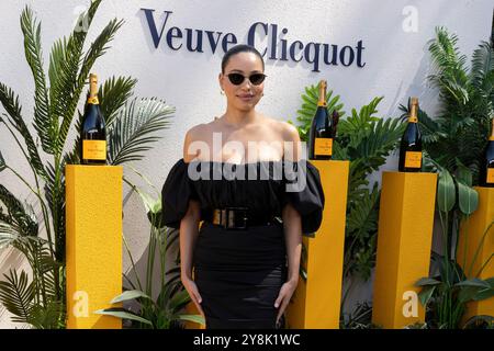 Los Angeles, USA. Oktober 2024. Jurnee Smollett besucht am 5. Oktober 2024 die Ankunft des Veuve Clicquot Polo Classic im will Rogers State Historic Park in Los Angeles, CA. (Foto: Corine Solberg/SIPA USA) Credit: SIPA USA/Alamy Live News Stockfoto