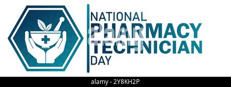 National Pharmacy Technician Day. Geeignet für Grußkarten, Poster und Banner. Vektorabbildung Stock Vektor