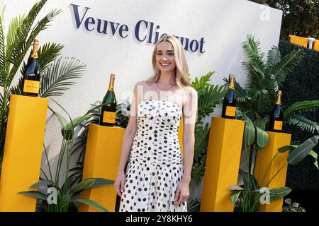 Los Angeles, USA. Oktober 2024. Brianne Howey besucht am 5. Oktober 2024 den Veuve Clicquot Polo Classic im will Rogers State Historic Park in Los Angeles, KALIFORNIEN. (Foto: Corine Solberg/SIPA USA) Credit: SIPA USA/Alamy Live News Stockfoto