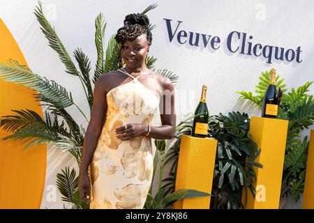 Los Angeles, USA. Oktober 2024. Danai Gurira besucht am 5. Oktober 2024 den Veuve Clicquot Polo Classic im will Rogers State Historic Park in Los Angeles, KALIFORNIEN. (Foto: Corine Solberg/SIPA USA) Credit: SIPA USA/Alamy Live News Stockfoto