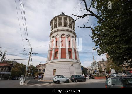 Bukarest, Rumänien - 13. September 2024: Foisorul de Foc (Feuerturm) historisches Gebäude in Bukarest. Stockfoto