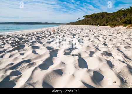 Der berühmte weiße Sand von Hyams Beach, Jervis Bay, NSW, Australien Stockfoto