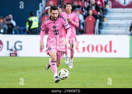 Toronto, Kanada. Oktober 2024. Lionel Messi #10 im MLS-Spiel zwischen Toronto FC und Inter Miami CF im BMO Field. Endresultate; Toronto FC 0-1 Inter Miami CF Credit: SOPA Images Limited/Alamy Live News Stockfoto