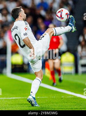 Madrid, Deutschland. Oktober 2024. Fussball La Liga 9. Spieltag Real Madrid - FC Villarreal am 05.10.2024 im Estadio Santiago Bernabeu in Madrid Dani Carvajal ( Madrid ) Foto: Revierfoto Credit: ddp Media GmbH/Alamy Live News Stockfoto