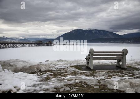 Salmon Arm British Columbia Shuswap Lakes und Tourismus Stockfoto