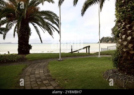 Stanmore Bay Neuseeland Strandort vorne Stockfoto