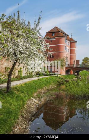 Stadttor von Donauwoerth (Bayern) genannt Rieder Tor Stockfoto