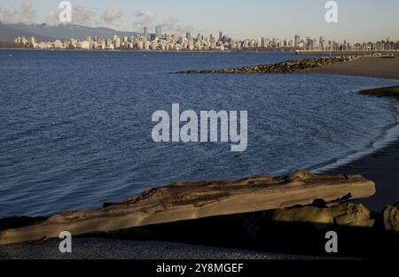 Kanada Vancouver Skyline Kanada spanische Banken Strand Stockfoto