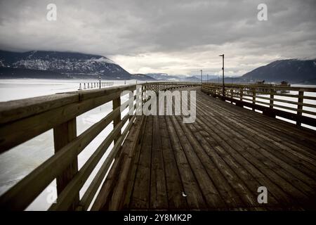 Salmon Arm British Columbia Shuswap Lakes und Tourismus Stockfoto