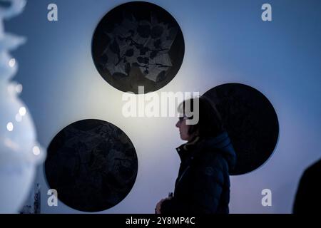 Novy Bor, Tschechische Republik. Oktober 2024. Ausstellung des XV. Internationalen Glassymposiums (IGS) in Novy Bor, Tschechische Republik, 5. Oktober 2024. Quelle: Radek Petrasek/CTK Photo/Alamy Live News Stockfoto