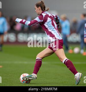 Joie Stadium, Manchester am Sonntag, 6. Oktober 2024. Emma Harries #12 von West Ham United F.C. wärmt sich beim Barclays FA Women's Super League Spiel zwischen Manchester City und West Ham United am Sonntag, den 6. Oktober 2024, im Joie Stadium in Manchester auf. (Foto: Mike Morese | MI News) Credit: MI News & Sport /Alamy Live News Stockfoto