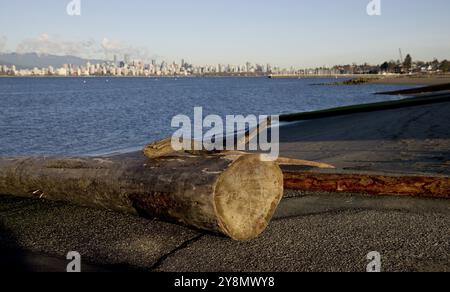 Kanada Vancouver Skyline Kanada spanische Banken Strand Stockfoto