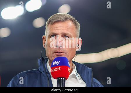 Gelsenkirchen, Deutschland. Oktober 2024. 05.10.2024, Fussball, Saison 2024/2025, 2. Bundesliga, 8. Spieltag, FC Schalke 04 - Hertha BSC, Ingo Anderbrügge Foto: Tim Rehbein/RHR-FOTO/dpa/Alamy Live News Stockfoto