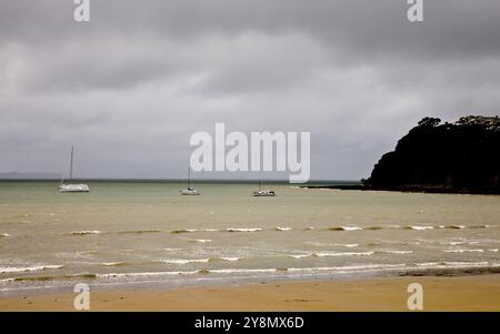 Stanmore Bay Neuseeland Strandort vorne Stockfoto