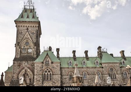 Parlamentsgebäude Innenstadt Hauptstadt Ottawa Kanada Stockfoto