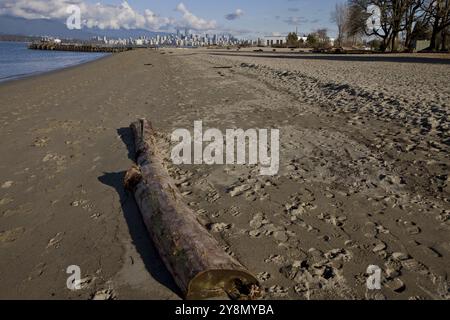 Kanada Vancouver Skyline Kanada spanische Banken Strand Stockfoto