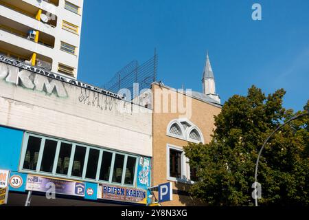 Skalitzer Straße Mevlana Moschee Kottbusser Tor Kreuzberg Berlin Stockfoto