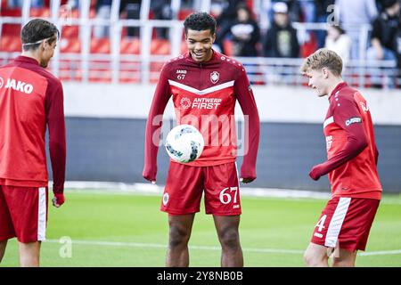 Antwerpen, Belgien. Oktober 2024. Alexandre Stanic aus Antwerpen wurde vor einem Fußballspiel zwischen Royal Antwerp FC und Cercle Brugge am Sonntag, den 6. Oktober 2024 in Antwerpen, am 10. Tag der Saison 2024-2025 der ersten Liga der „Jupiler Pro League“ der belgischen Meisterschaft, fotografiert. BELGA FOTO TOM GOYVAERTS Credit: Belga Nachrichtenagentur/Alamy Live News Stockfoto