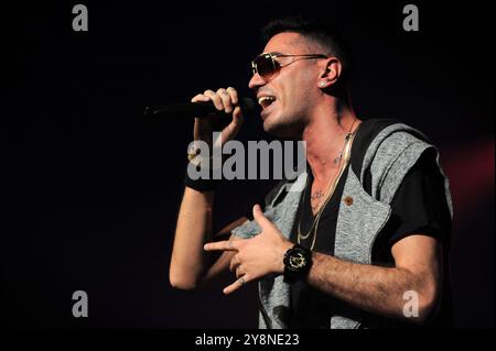 Mailand Italien 20/11/2012: Marracash, italienischer Rapper, während des Live-Konzerts im Alcatraz Stockfoto