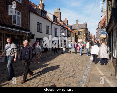 Whitby Old Town, Church Street Stockfoto