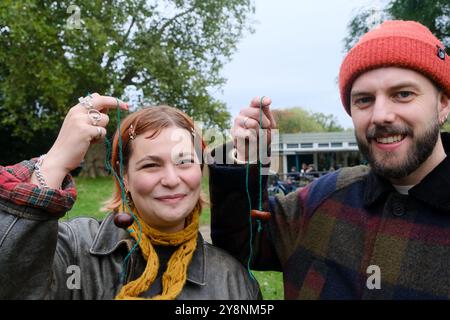 Parliament Hill Bandstand, London, Großbritannien. Oktober 2024. Die 20. Conker Championships, Parliament Hill Bandstand. Quelle: Matthew Chattle/Alamy Live News Stockfoto