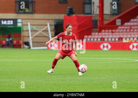 Brisbane Road, London, Großbritannien. Oktober 2024. Frauen Super League Football, Tottenham Hotspur gegen Liverpool; Fuka Nagano von Liverpool Credit: Action Plus Sports/Alamy Live News Stockfoto