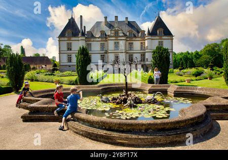 Schloss Cormatin, Departement Saone-et-Loire, Region Burgund, Maconnais, Frankreich, Europa. Stockfoto