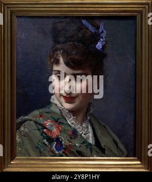 "Porträt von Aline Masson", um 1870, Raimundo de Madrazo (1841-1920). Stockfoto