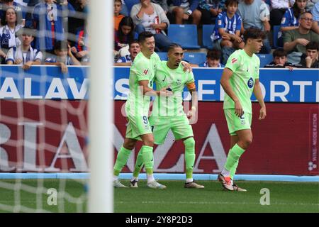 Alaves, Spanien. Oktober 2024. La Liga Santander Alaves vs Barcelona Credit: CORDON PRESS/Alamy Live News Stockfoto