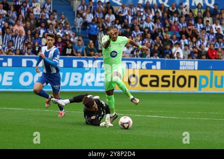 Alaves, Spanien. Oktober 2024. La Liga Santander Alaves vs Barcelona Credit: CORDON PRESS/Alamy Live News Stockfoto