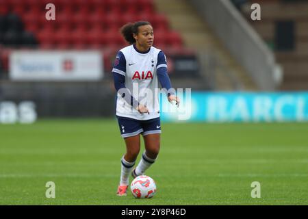 Brisbane Road, London, Großbritannien. Oktober 2024. Damen Super League Football, Tottenham Hotspur gegen Liverpool; Drew Spence of Tottenham Hotspur Credit: Action Plus Sports/Alamy Live News Stockfoto