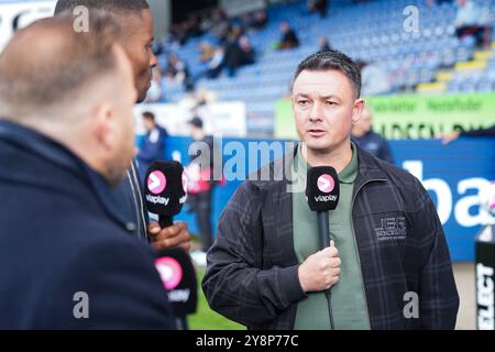 Haderslev, Dänemark. Oktober 2024. Thomas Noergaard (Trainer von Soenderjyske) während des Superliga-Spiels zwischen Soenderjyske und FC Nordsjaelland im Sydbank Park in Haderslev am 6. Oktober 2024. (Foto: Claus Fisker/Ritzau Scanpix) Credit: Ritzau/Alamy Live News Stockfoto