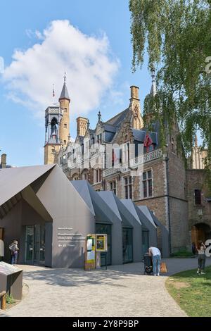 Das beliebte Gruuthusemuseum, das Museum, das der Geschichte Brügge im Mittelalter gewidmet ist Stockfoto
