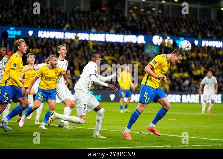 Dänemark. Oktober 2024. Superliga-Spiel zwischen Broendby IF und dem FC Midtjylland im Broendby Stadium am Sonntag, den 6. Oktober 2024. Quelle: Ritzau/Alamy Live News Stockfoto