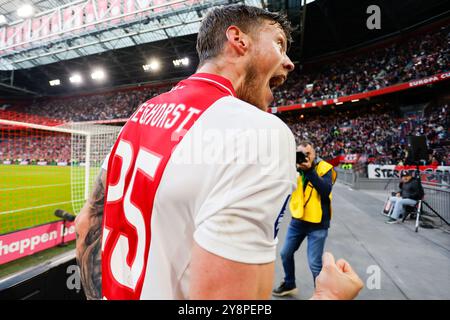 AMSTERDAM, 06-10-2024, JohanCruijff Arena, Football, Dutch Eredvisie, Saison 2024/2025, während des Spiels Ajax - FC Groningen, Ajax Spieler Wout Weghorst Credit: Pro Shots/Alamy Live News Stockfoto