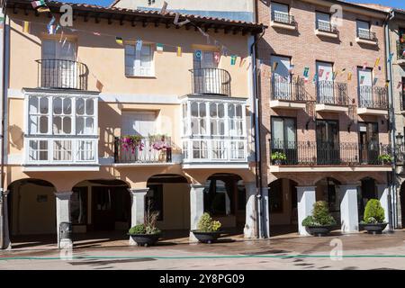 Belorado Dorf in Jakobsweg Burgos, Spanien Stockfoto