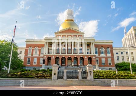 Massachusetts State House, Wahrzeichen von Boston, USA Stockfoto