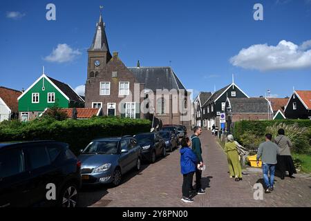 Marken, Niederlande - 25. August 2024: Marken ist ein Dorf in der Region Waterland und Zaan in Nordholland, Niederlande auf einer Halbinsel in der IJsselme Stockfoto