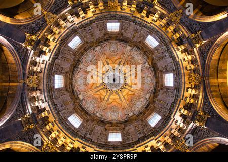 Kuppel, Santuario San Ignacio de Loyola, Camino Ignaciano, Ignatian Way, Azpeitia, Gipuzkoa, Baskenland, Spanien, Europa. Stockfoto