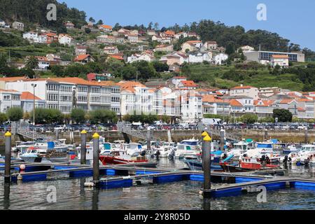 Darsena, Muros, Ria de Muros e Noia, A Coruña Provinz, Galizien, Spanien. Stockfoto