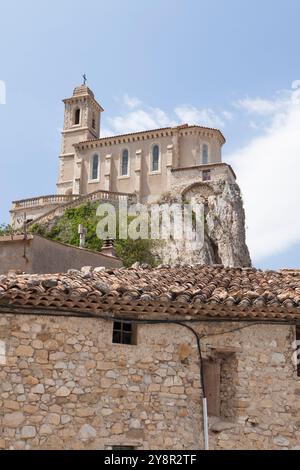 Dorf Pierrelongue in der Drôme provenzalische, Drôme, Frankreich Stockfoto