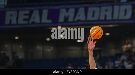 Madrid, Spanien. Oktober 2024. Oktober 2024; Wizink Center; Liga Endesa; ACB; Real Madrid vs Casademont Zaragoza; Liga ACB Basketball Real Madrid vs Casademont Zaragoza 900/Cordon PRESS Credit: CORDON PRESS/Alamy Live News Stockfoto