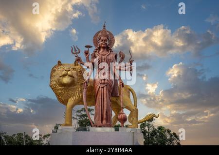 Statue des hinduistischen Glaubens am Lake Grand Bassin, Lord Shiva, Grand Bassin Hindu Tempel, Mauritius Stockfoto