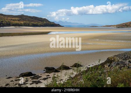 Silver Sands of Morar, in der Nähe von Mallaig, Lochaber, Schottland. Stockfoto