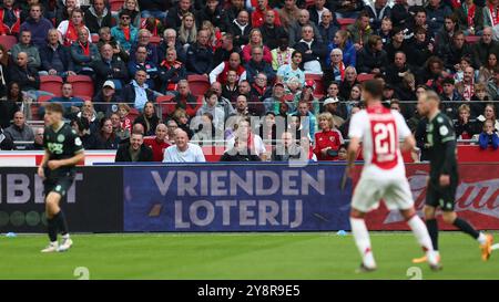 Amsterdam, Niederlande. Oktober 2024. AMSTERDAM, 10.06.2024, JohanCruijff Arena, Saison 2024/2025, Dutch Eredivisie Football. Beschreibung: Pro Shots/Alamy Live News Stockfoto