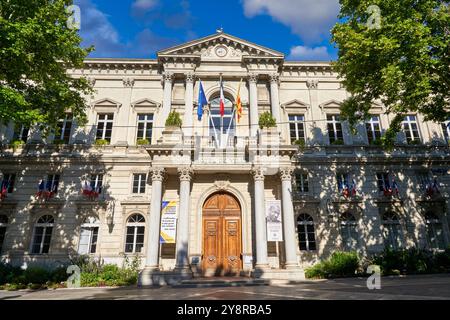 Hotel de Ville, Place de l'Horloge, Avignon, Vaucluse, Provence-Alpes-Côte d'Azur, Frankreich, Europa. Stockfoto