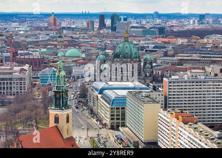 Berliner Dom, Marienkirche Kirche, Alexanderplatz, Berlin, Deutschland. Stockfoto