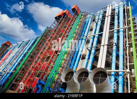 Centre George Pompidou. Musee National d'Art Moderne. Paris. Frankreich. Stockfoto